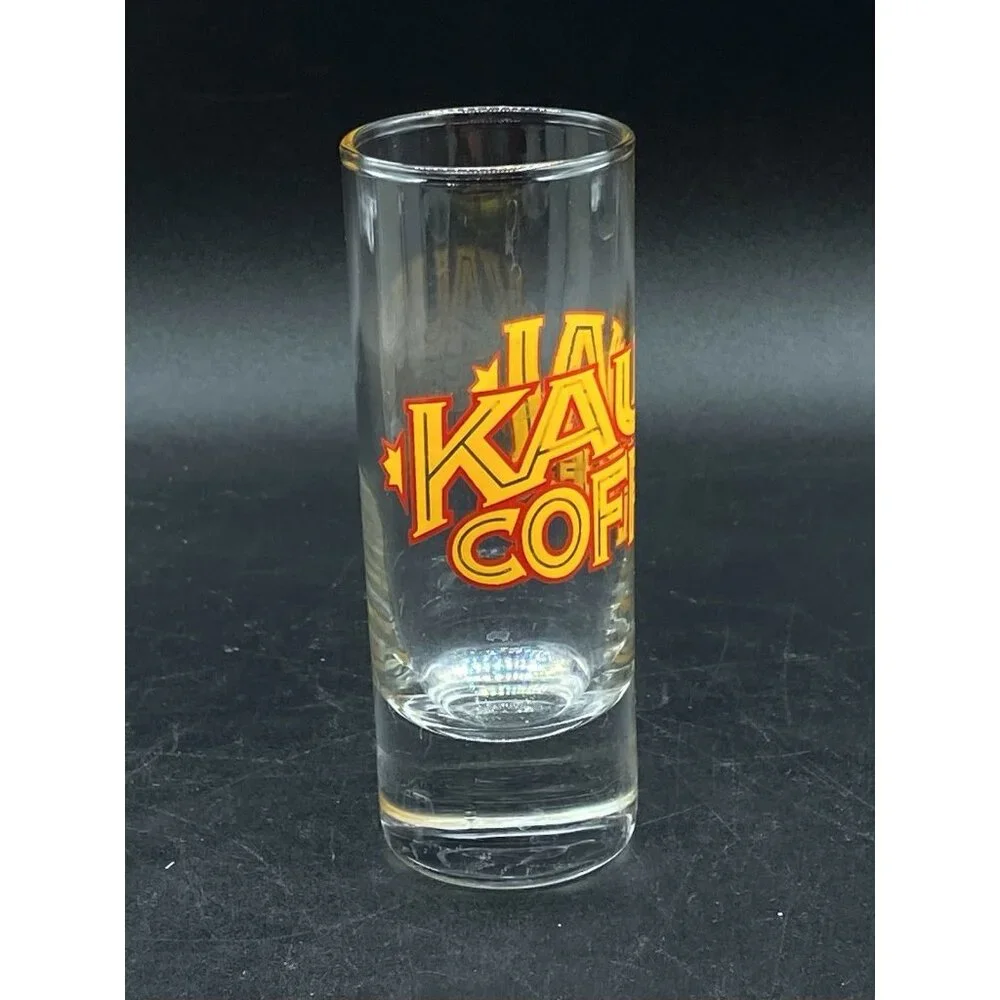 Kauai Estate Coffee Hawaii Tall Shot Glass 4 1/4”